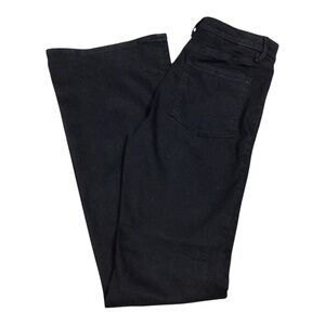 Good American Classic Black Jeans Pull On Flare Large